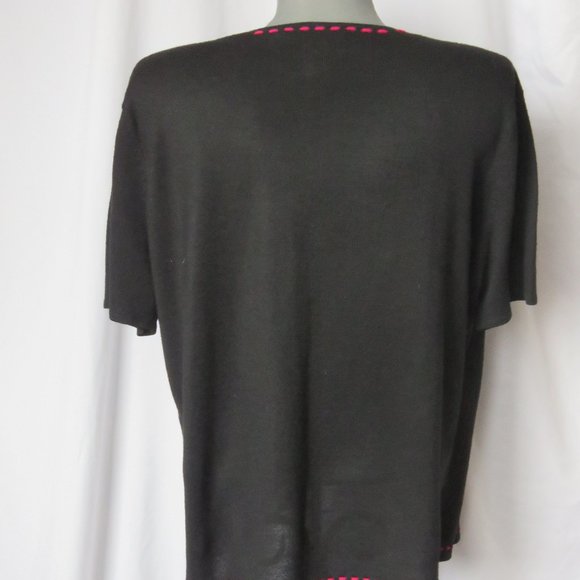 1990s Vintage Faux Black Twinset Norton McNaughton - Picture 8 of 10